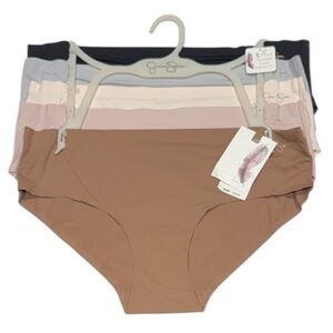 JESSICA SIMPSON 5 Pack Panties No Lines Hipster Stretchy Comfy Soft NWT Large